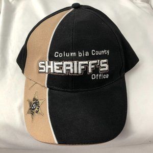 Columbia County Sheriff's Office Hat Cap Strapback Black Beige